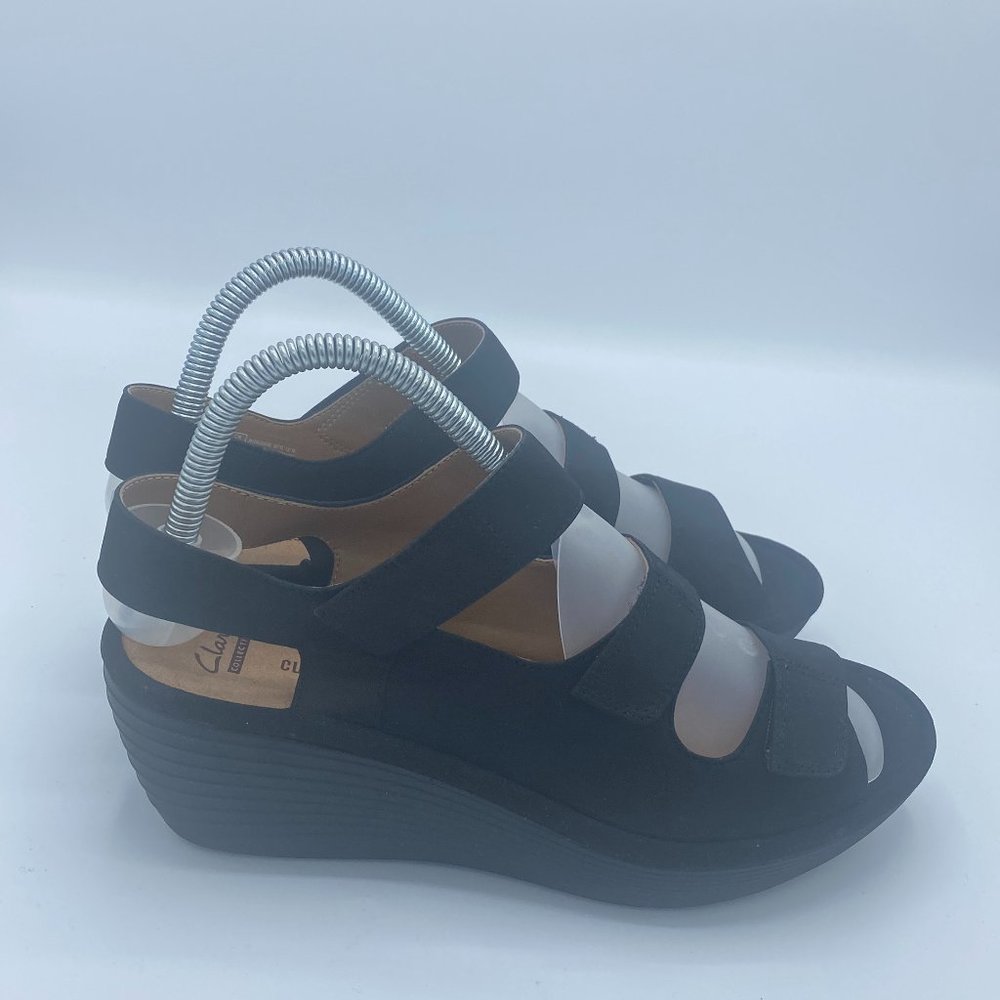 Clarks Reedly Juno Black Strappy Sandal